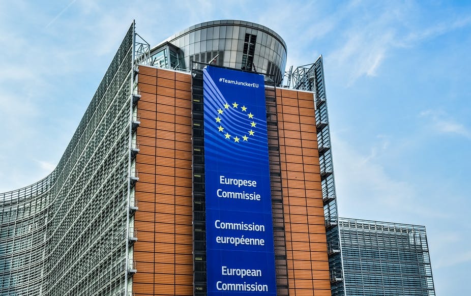 European Commission headquarters in Brussels, Belgium. Dimitrisvetsikas1969/Pixabay, CC BY